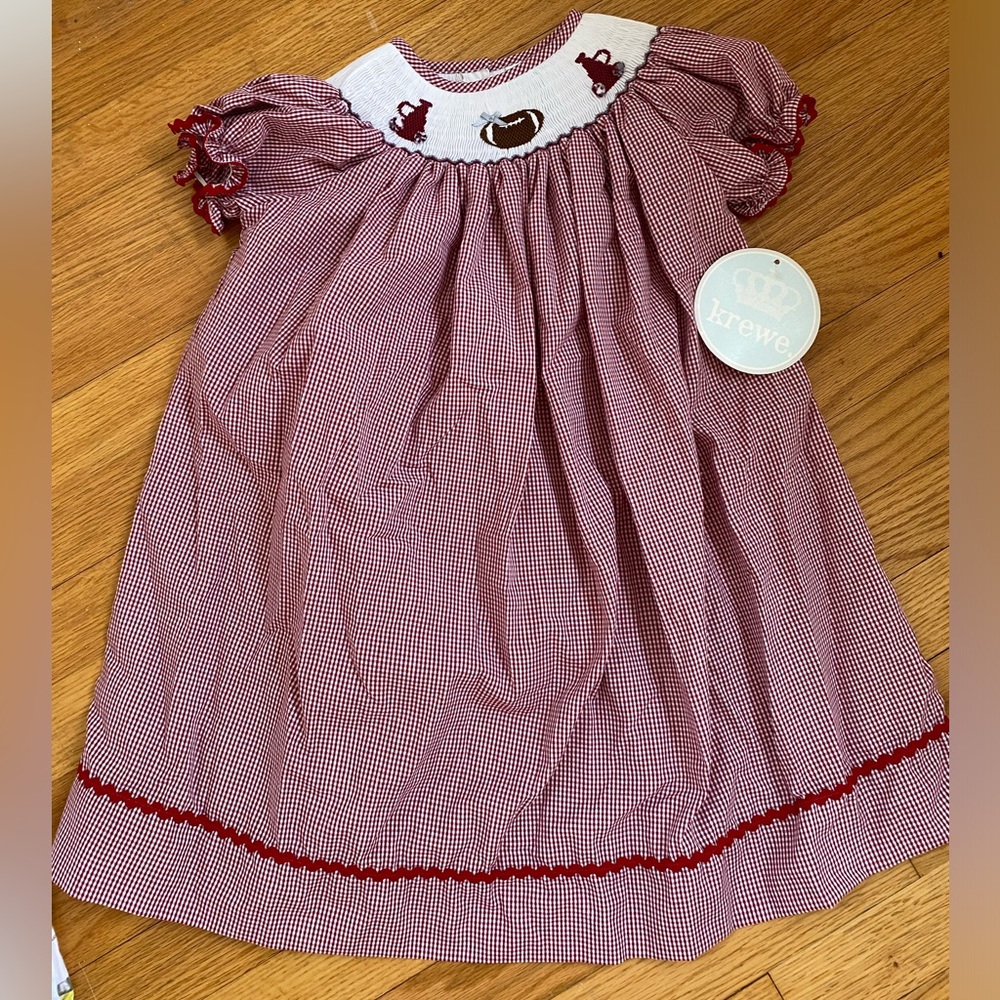 Krewe maroon/crimson football dress